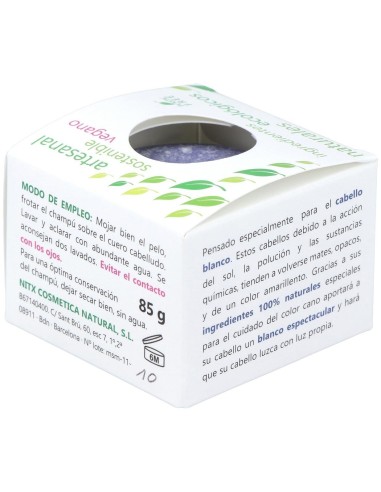 Champu Solido Cabellos Blancos 85Gr. de Nitx