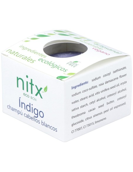 Champu Solido Cabellos Blancos 85Gr. de Nitx