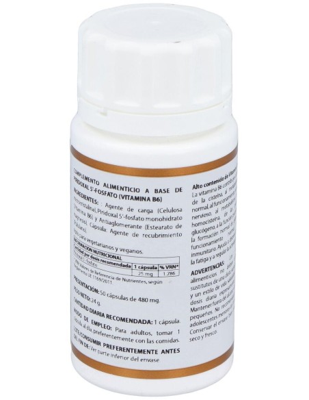 Holovit Piridoxal-5-Fosfato 25Mg Vit. B6 50Cap de Equisalud