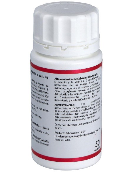 Holomega Seleniometionina Con Vit. E 50Cap. de Equisalud