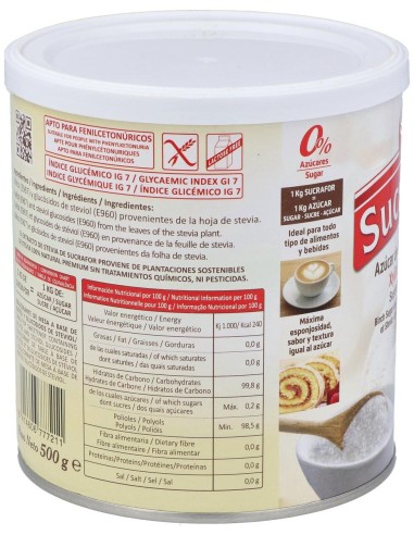 Sucrafor (Azucar De Abedul Y Stevia) 500Gr de Sucrafor