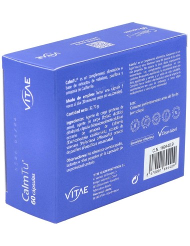 Calm Tu 60 cápsulas de Vitae