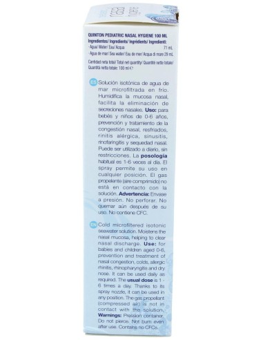 Quinton Nasal Pediatrico 100Ml. de Quinton