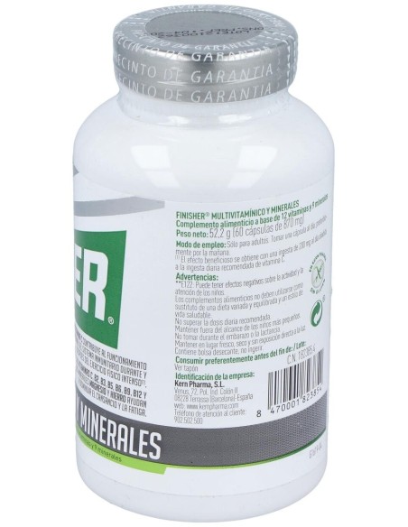 Finisher Multivitaminico Y Minerales 60Cap. de Finisher