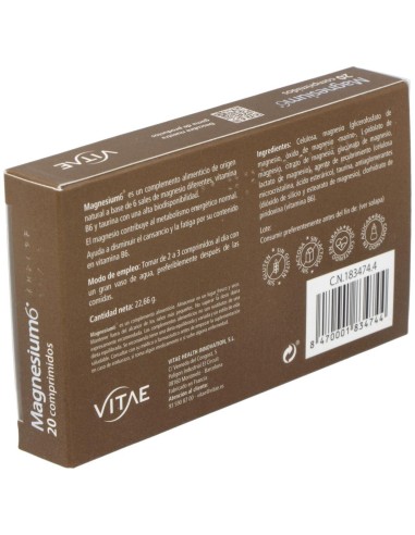 Magnesium-6 20Comp. de Vitae