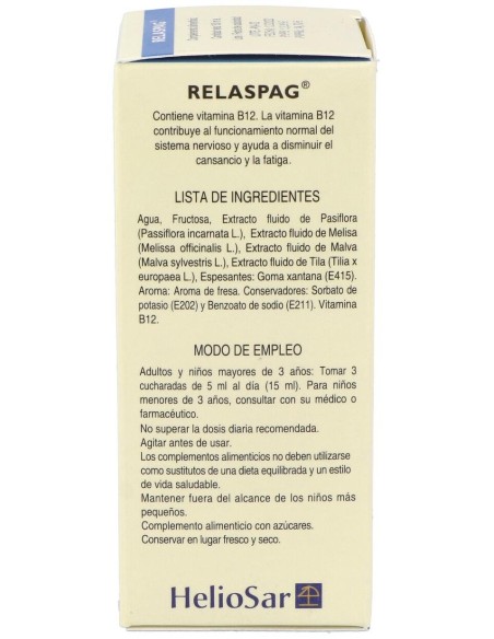 Relaspag Jarabe 150Ml. de Heliosar