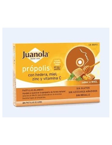 Juanola Pastillas Propolis Hedera-Miel 24Ud de Juanola