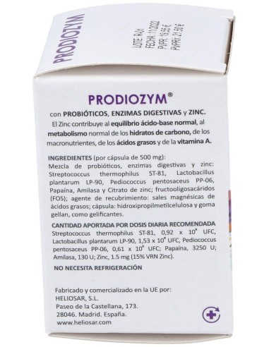Prodiozym 30Cap. de Heliosar