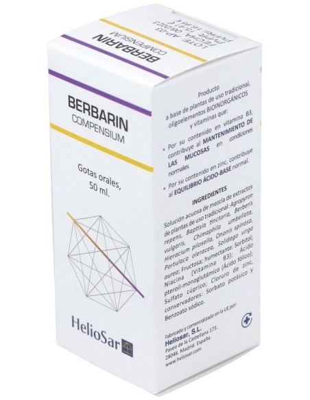 Berbarin Compensium 50Ml. de Heliosar