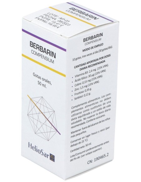 Berbarin Compensium 50Ml. de Heliosar
