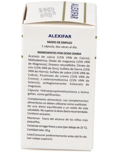 Alexifar 60Cap. de Heliosar