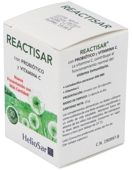 Reactisar 30Cap. de Heliosar