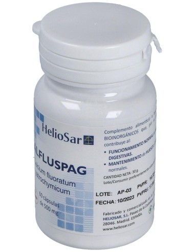 Calfluspag Calcium Fluoratum 60Cap. de Heliosar