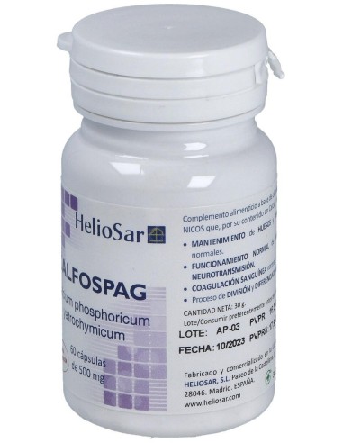 Calfospag Calcium Phosphoricum 60Cap. de Heliosar