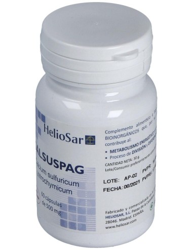 Calsuspag Calcium Sulfuricum 60Cap. de Heliosar