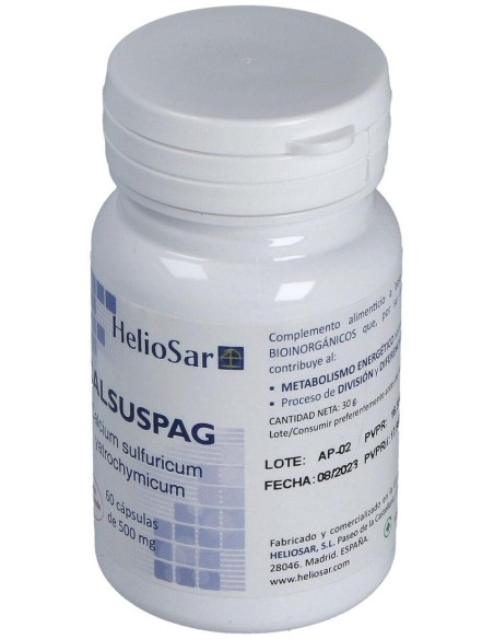 Calsuspag Calcium Sulfuricum 60Cap. de Heliosar