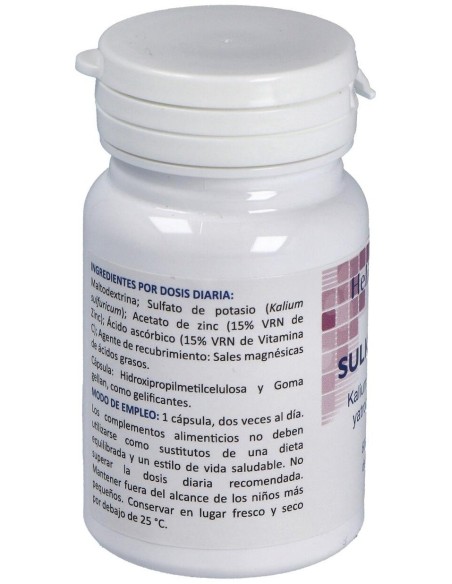 Sulkaspag Kalium Sulfuricum 60Cap. de Heliosar