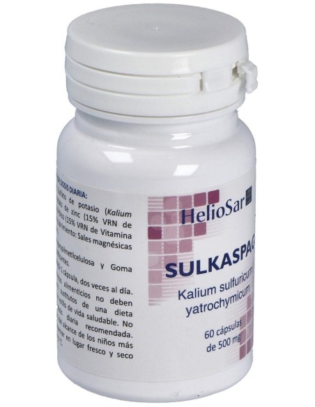 Sulkaspag Kalium Sulfuricum 60Cap. de Heliosar