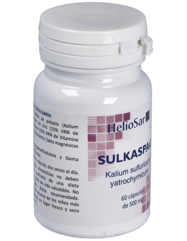 Sulkaspag Kalium Sulfuricum 60Cap. de Heliosar