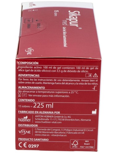 Sikapur Gastro Gel De Silice 15Sticks de Vitae