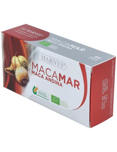 Macamar Maca Andina (Rojay Negra) Bio 60 Cápsulas Vegetales Marnys
