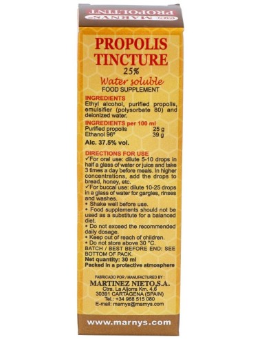 Propoltint (Ext.Propolis Al 25%) 30Ml. de Marnys