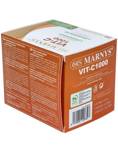 Vit C 1000 Vitamina C Liposomada 20Amp. de Marnys