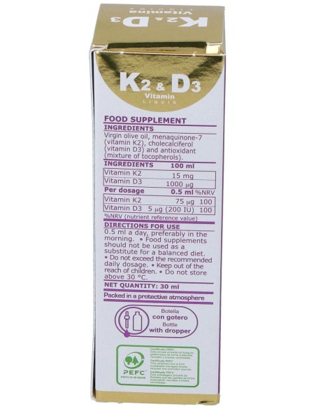 Vitamina K2   D3 30Ml. de Marnys