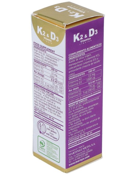 Vitamina K2   D3 30Ml. de Marnys