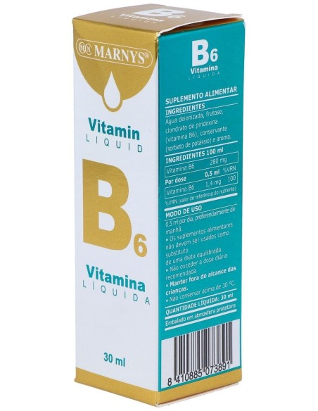 Vitamina B6 Liquida 30Ml. Vitahelp de Marnys