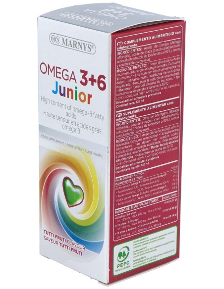 Omega 3 Y 6 Junior Jarabe 125Ml. de Marnys