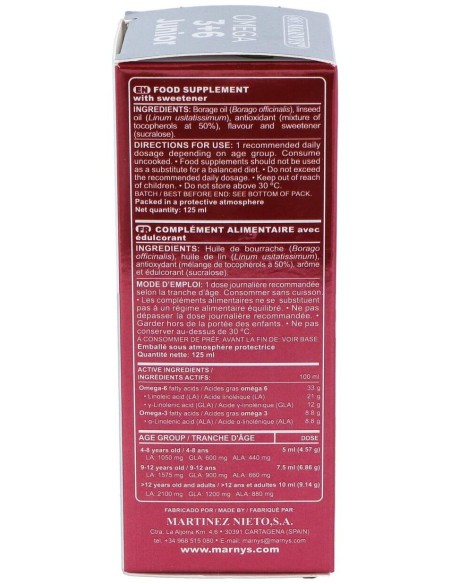 Omega 3 Y 6 Junior Jarabe 125Ml. de Marnys