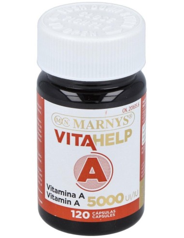 Vitahelp Vitamina A 5000Ui 120Cap. de Marnys