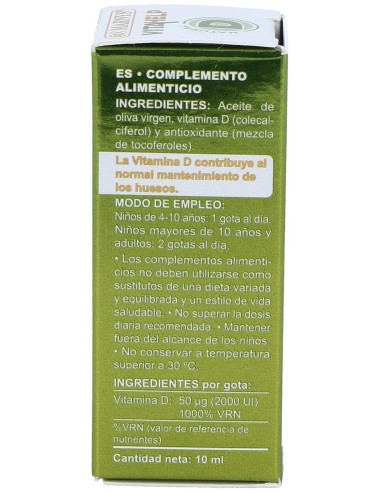 Vitahelp Vitamina D 2000Ui Liquida 10Ml. de Marnys