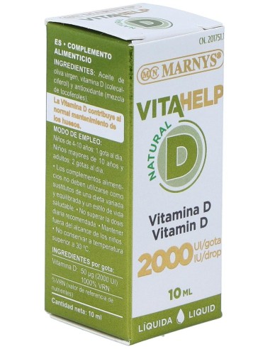 Vitahelp Vitamina D 2000Ui Liquida 10Ml. de Marnys