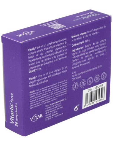 Vitarlic Forte (Kyolic Forte) 1000Mg. 30Comp. de Vitae