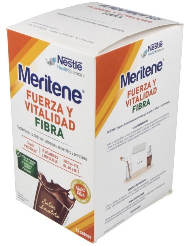 Fuerza y Vitalidad Fibra Chocolate 14x35g. de Meritene