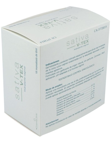 Cosmeclinik Sativa V-Tex 16Pipetas de Sativa