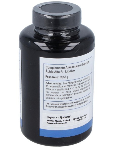Acido Alfa R-Lipoico 120Cap. de Vbyotics