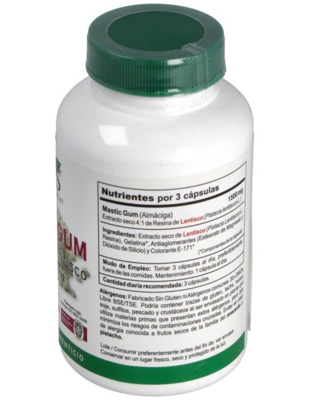 Mastic Gum Resina De Lentisco 120Cap. de Vbyotics
