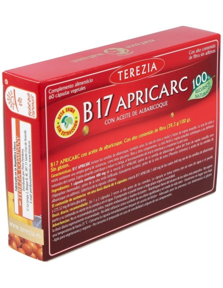 B17 Apricarc Con Ac. Semillas De Albaricoque 60Cap de Terezia