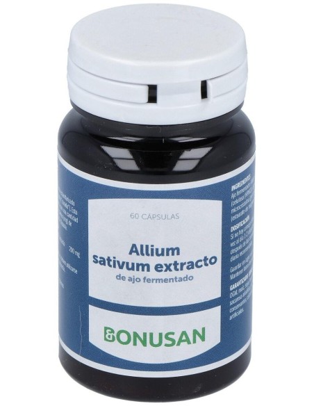 Allium Sativum Ext. Ajo Fermentado 60Cap. de Bonusan