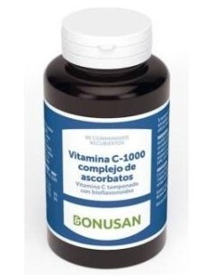 Vitamina C 1000 Complejo De Ascorbatos 90Comp. de Bonusan 2