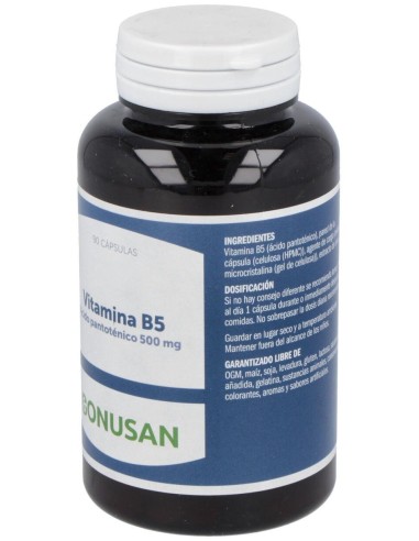 Vitamina B-5 Pantotenico 90Cap. de Bonusan