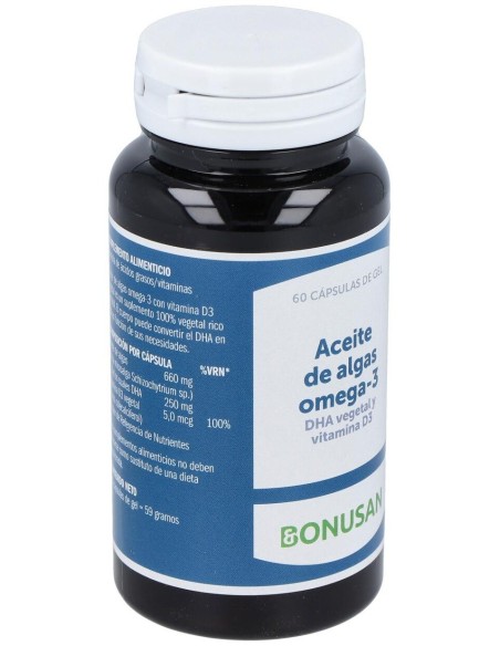Aceite De Algas Omega 3 60Cap. de Bonusan