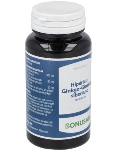 Hiperico-Ginkgo-Ginseng Siberiano Extracto 90Vcap. de Bonusan 2