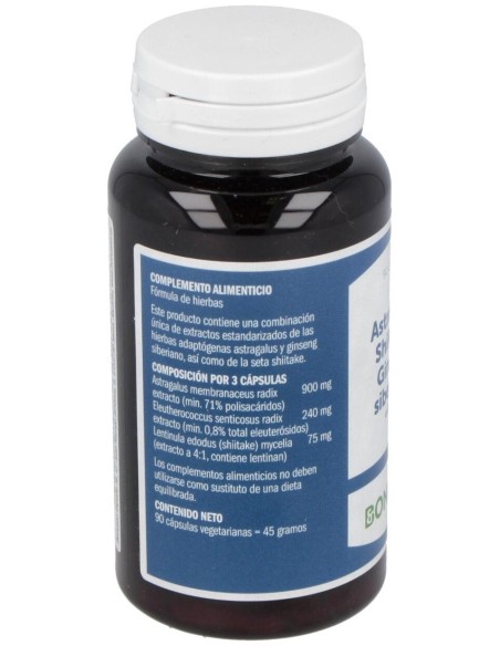 Astragalo-Shiitake-Ginseng Siberiano Extra 90Vcap. de Bonusan