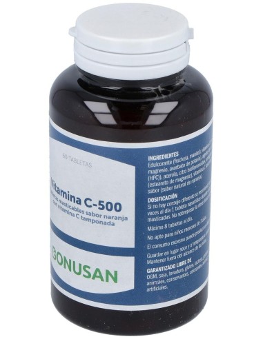Vitamina C 500 60Comp.Masticables de Bonusan