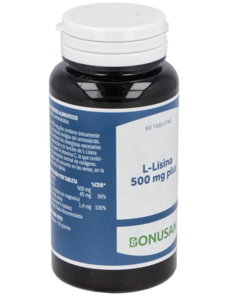 L-Lisina 500Mg. Plus 60Comp. de Bonusan