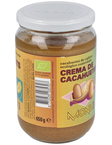 Crema De Cacahuete 650Gr. Bio de Monki